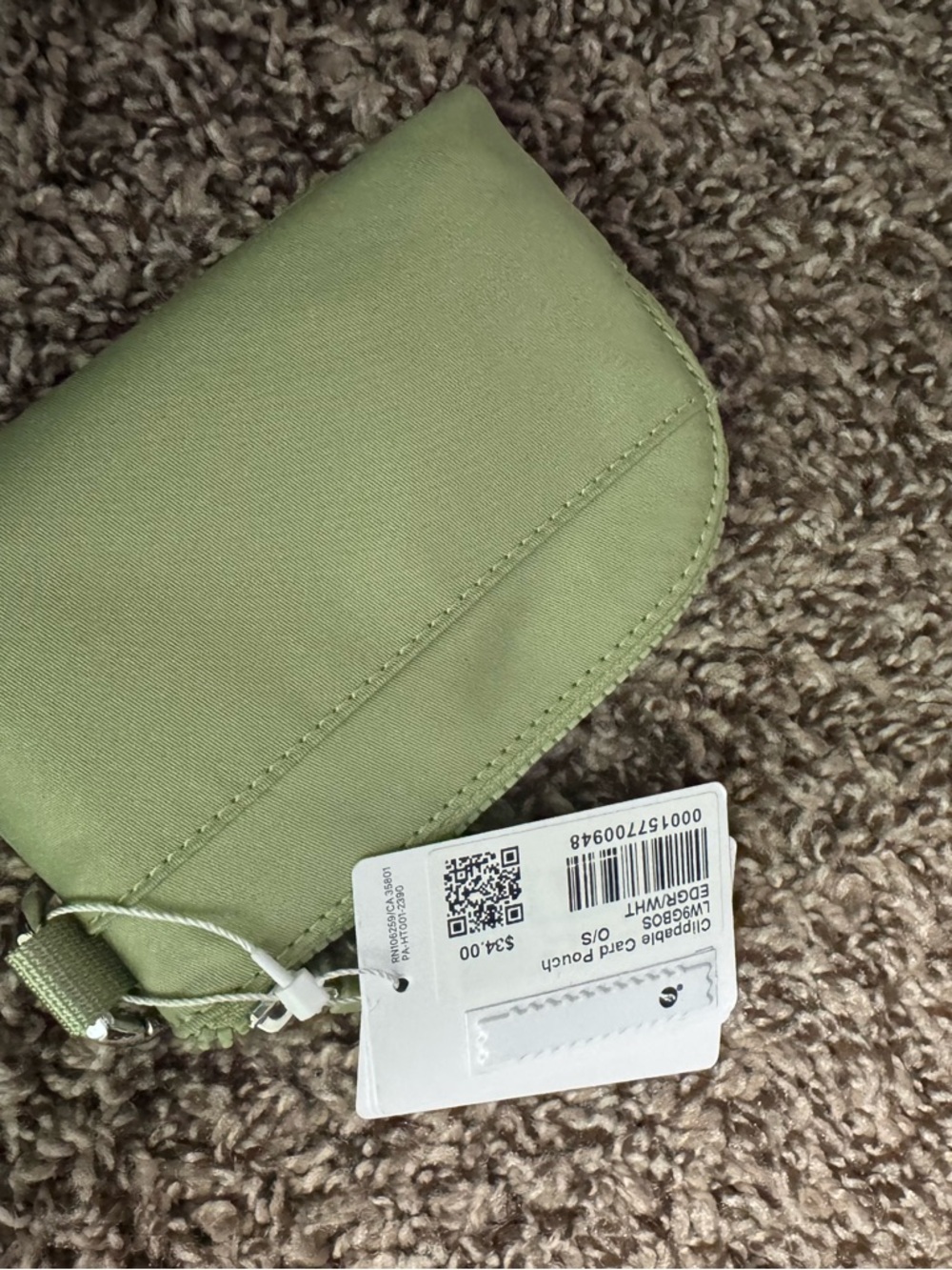 Lululemon clippable card Pouch NWT Retail $34 - Picture 2 of 3
